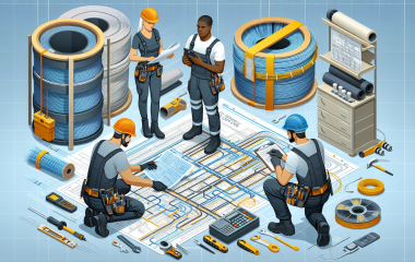 Предварительные действия перед протяжкой оптоволоконной кабельной сети