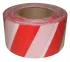 ЛО Лента оградительная штриховая 110мм 250м "Зебра", красно-белая