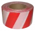 ЛО Лента оградительная штриховая 50мм 200м "Зебра", красно-белая