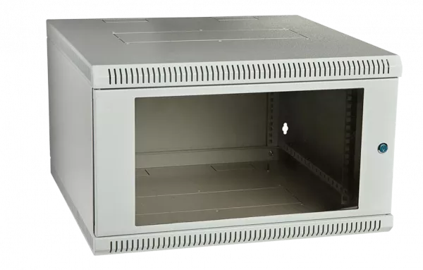 Шкаф телекоммуникационный настенный сварной 19”,9U(600x300), ШТ-НСс-9U-600-300-С дверь стекло ССД