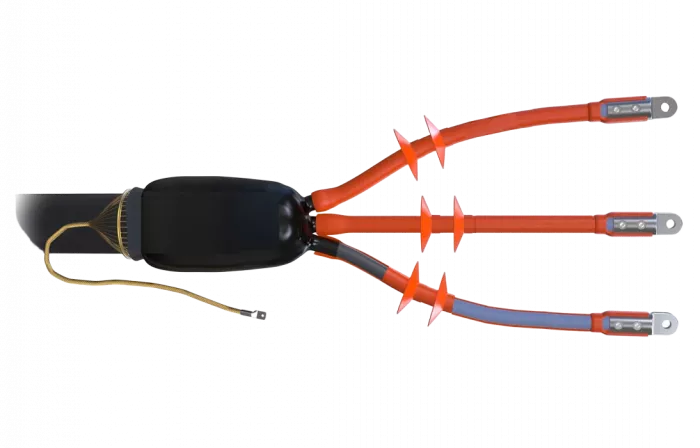 Муфта концевая 3 ПКНТп-10  (70-120) ССД с наконечниками