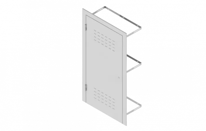 Дверь антивандальная внутриподъездная для этажной ниши связи RAL 9003