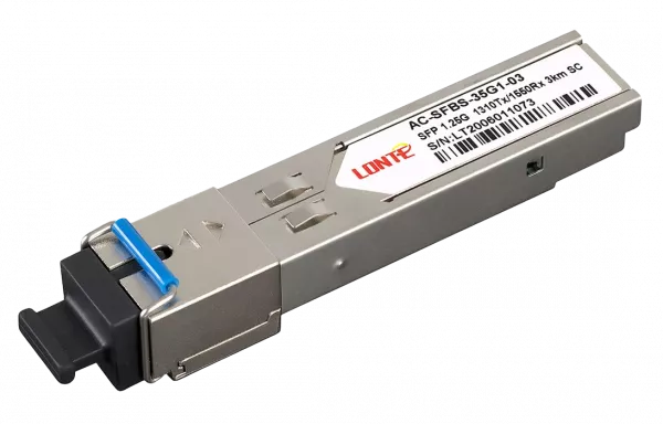 SFP WDM 1.25G Tx1310/Rx1550 3km SC DDM