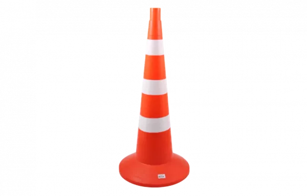 Конус сигнальный КС 3.8 с 3 светоотражаемыми полосами