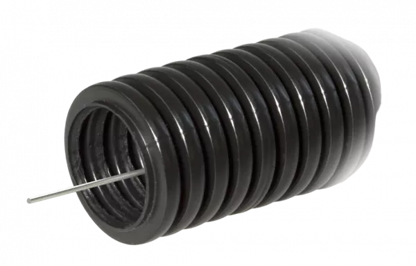 PR.025051 Труба гофрированная ПНД безгалогенная (HF) черная с/з д50 (15м/660м уп/пал) Строитель