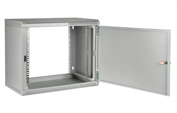 Шкаф телекоммуникационный настенный разборный 19”,9U(600x650), ШТ-НСр-9U-600-650-М дверь металл ССД