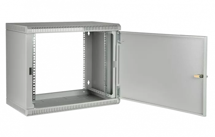 Шкаф телекоммуникационный настенный разборный 19”,12U(600x550), ШТ-НСр-12U-600-550-М дверь металл ССД