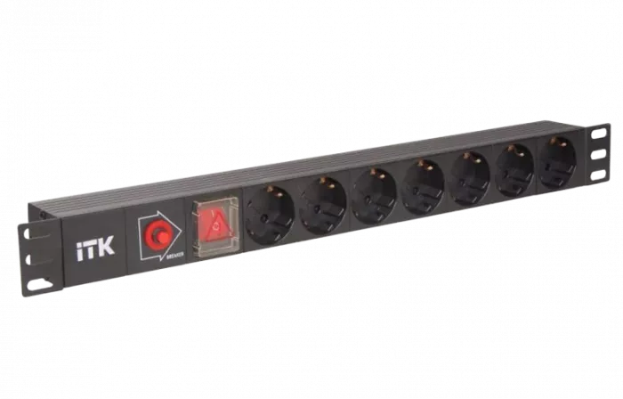 PH13-7D3 ITK PDU 7 роз. нем. ст, с выкл. и защ. от перенапр., вх.С14