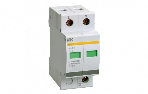MOP20-3-C Огр-ль имп. перенапр. ОПС1-C 3P In=20kA Un=400B Im=40kA ИЭК