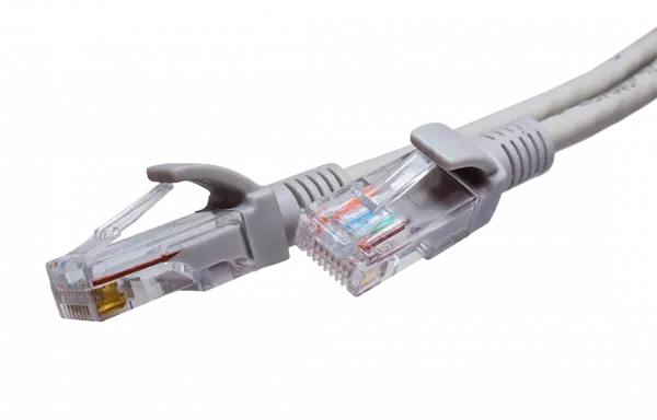 10-0141 SUPRLAN Патч-корд UTP 5e 4x2 26AWG (7x0.16mm) Cu LSZH серый 0,5м
