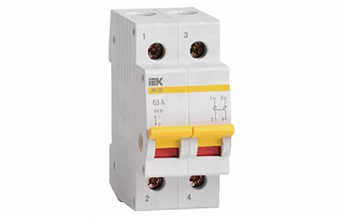 MNV10-2-040 Выключатель нагрузки (мини-рубильник) ВН-32 2Р  40А ИЭК