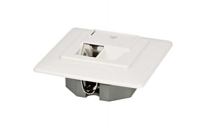 22883 Hyperline SB-GTF1-8P8C-C5E-WH Розетка RJ-45, одинарная, категория 5e, внутренняя
