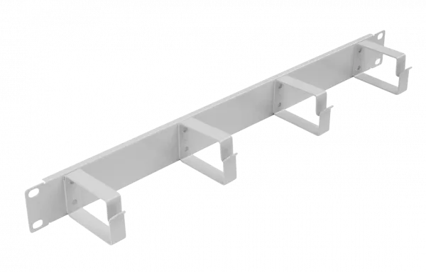 Органайзер кабельный горизонтальный 4 кольца ОКГ-19"-1U ССД