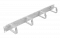 Органайзер кабельный горизонтальный 4 кольца ОКГ-19"-1U ССД