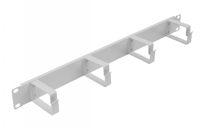 Органайзер кабельный горизонтальный 4 кольца ОКГ-19"-1U ССД