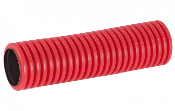PR15.0235 Труба гофрированная двустенная ПНД гибкая тип 450 (SN18) с/з красная д63 (20м/уп) Промрукав