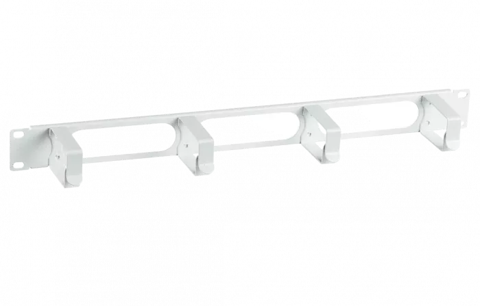 Органайзер кабельный горизонтальный с окнами 4 кольца 1U ОКО-19"-1U ССД
