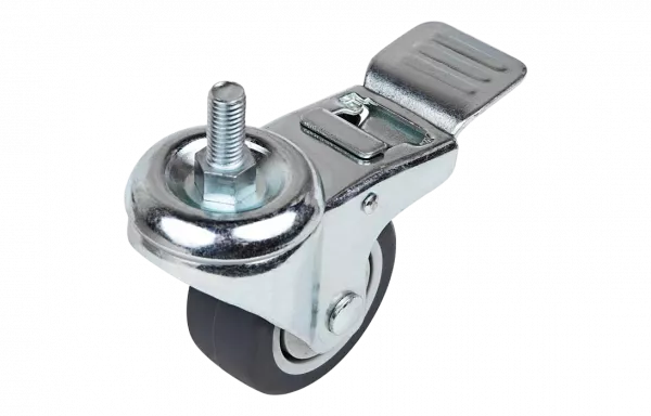 Ролик с тормозом для телекоммуникационных шкафов и стоек SCtkb 75 колесо диаметр оси М12