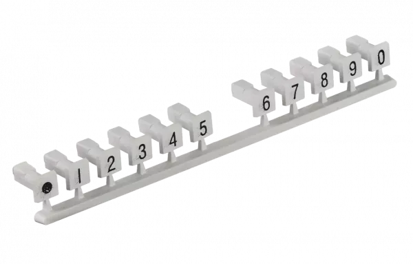 Маркировочная вставка 1...0 для плинтов ПВТ