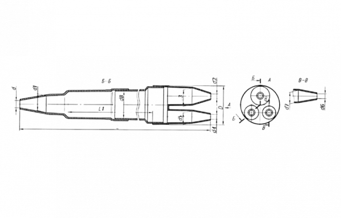 Муфта разв.п/эт 3МРП5/6 ССД
