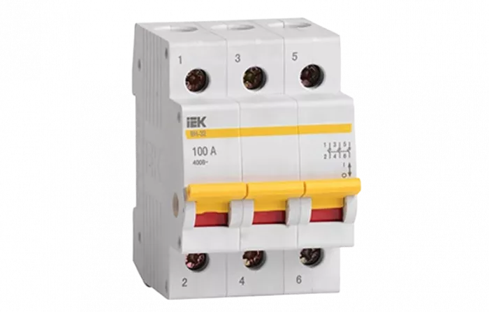 MNV10-3-063 Выключатель нагрузки (мини-рубильник) ВН-32 3Р  63А ИЭК