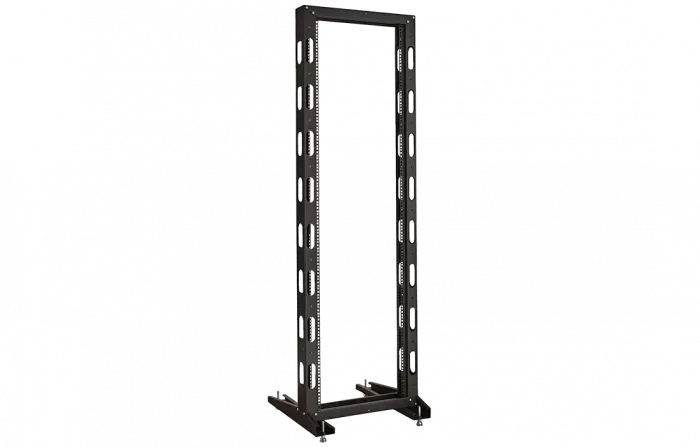 Стойка однорамная телекоммуникационная СТ-38U-1М-К-Ч черная (комплектная) ССД