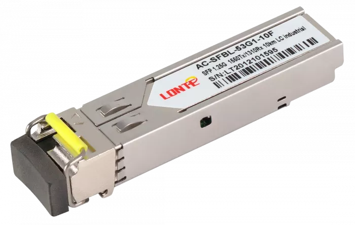 SFP WDM 1.25G Tx1550/Rx1310 10km LC DDM (industrial)