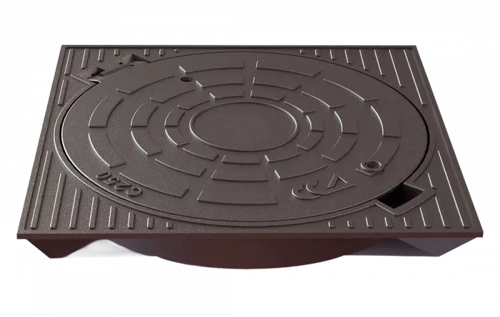 Люк квадратный "Мосводоканал" ВЧШГ тип Т "А15-С250" (В) 2.7.8-60 (ОУЭ-КВ-А15-С250)