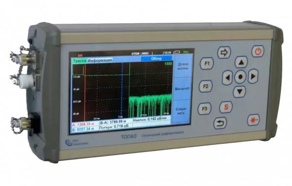 ТОПАЗ-9400-A-31-49-55-62-PMH - универсальный оптический рефлектометр (SM1-1310/1490/1550 SM2-1625нм/ -60..+20 дБм/ VFL)