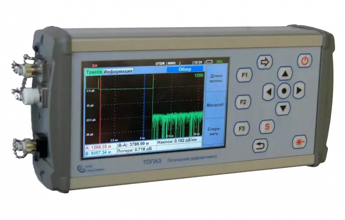 ТОПАЗ-9400-A-31-55-PMH - оптический рефлектометр 1310/1550 нм (41/40 дБ) -60..+20 дБм / VFL