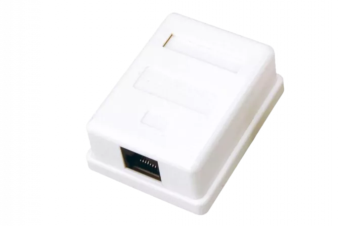 03-0121 Розетка компьютерная REXANT 1-порт RJ-45 (8P8C), cat 5e, внешняя