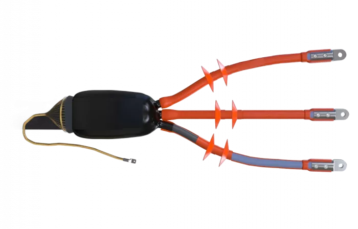 Муфта концевая 3 ПКНТп-10  (35-50) ССД с наконечниками