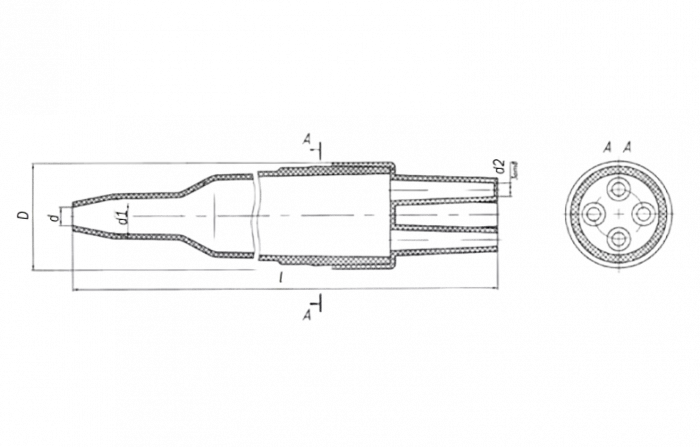 Муфта разв.п/эт 4МРП0,5 ССД