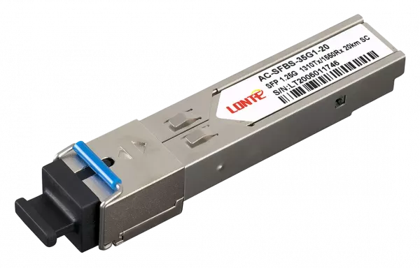 SFP WDM 1.25G Tx1310/Rx1550 20km SC DDM