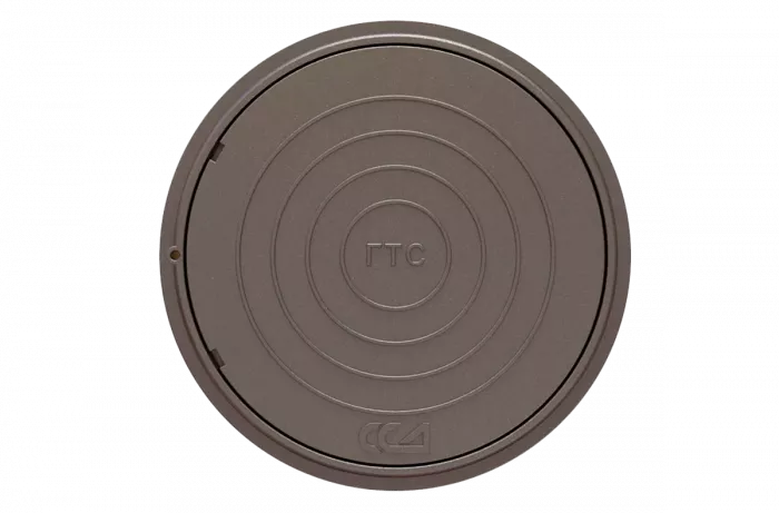 Крышка люка чугунного л/т ГТС с логотипом "ССД"