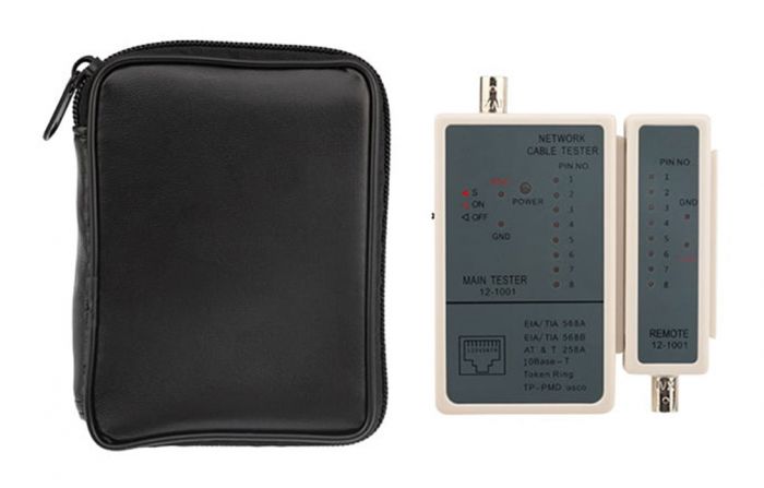 12-1001 Тестер кабеля RJ-45 + BNC 5248 REXANT