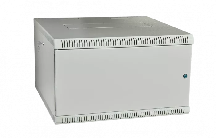 Шкаф телекоммуникационный настенный разборный со съемными боковыми стенками 19”,12U(600x450), ШТ-НСрМ-12U-600-450-М дверь металл ССД