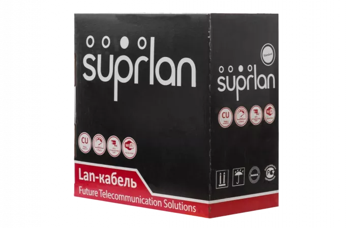 01-0320-1 SUPRLAN Standard UTP 5e 4x2xAWG24 Cu LSZH нг(А)-HF In. 305м (RUS)