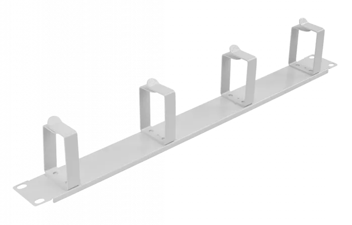 Органайзер кабельный горизонтальный 4 кольца ОКГ-19"-1U ССД
