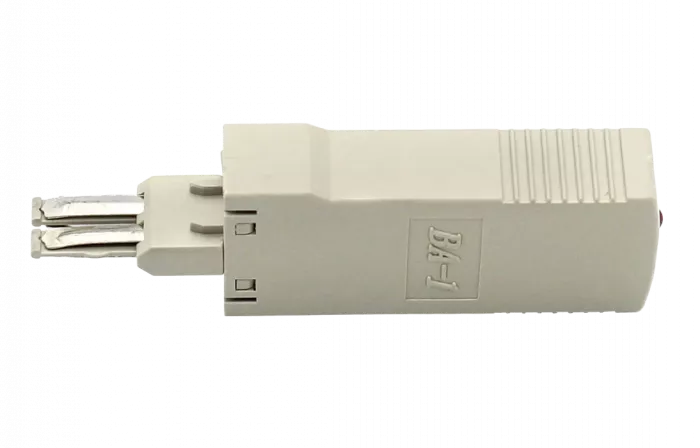 Штекер комплексной защиты с индикатором по току и напряжению, 10 шт в комплекте, без шины заземления для плинтов ПВТ