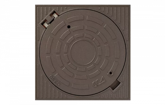 Люк квадратный "Мосводоканал" ВЧШГ тип Т "А15-С250" (В) 2.7.8-60 (ОУЭ-КВ-А15-С250)