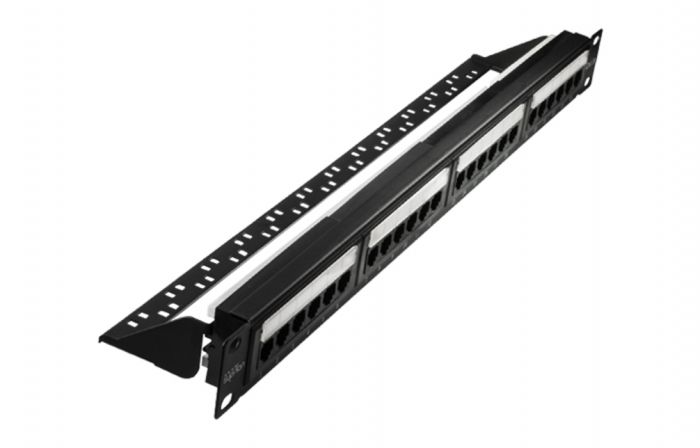 10-0403 SUPRLAN Патч-панель 19", 24хRJ-45, UTP, 5e, 1U