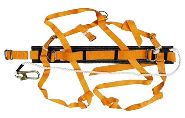 Удерживающая система с наплечными и набедренными лямками типа "УС 2 ВЖ" - строп неметаллический канат 5м