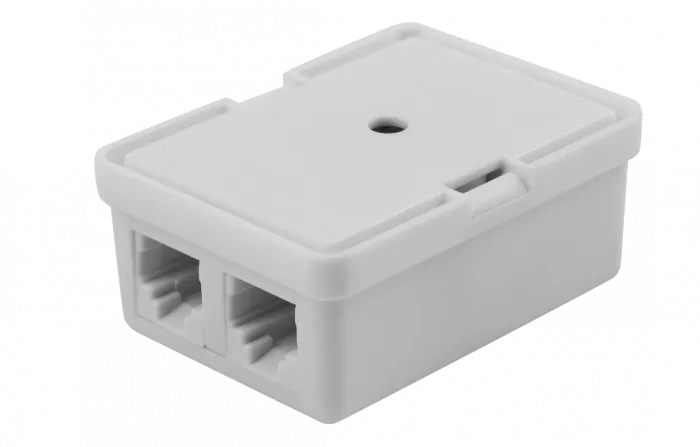 03-0002 REXANT Розетка телефонная RJ-14 2/6P4C открытой проводки