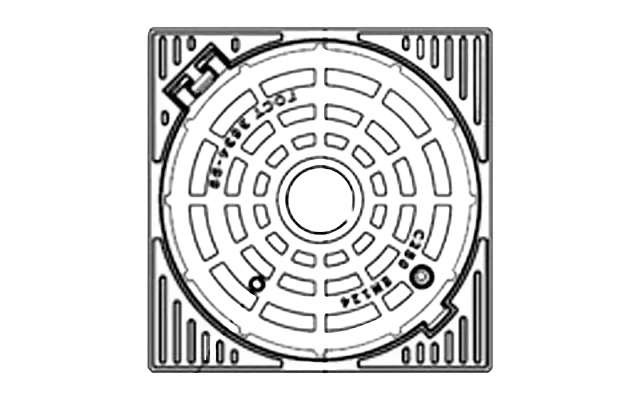 Корпус люка квадратного ВЧШГ тип Т "С-250" 2.7.8-60