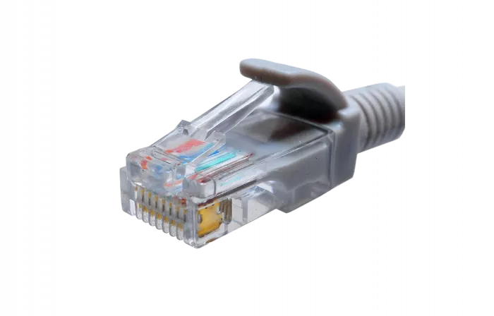 10-0142 SUPRLAN Патч-корд UTP 5e 4x2 26AWG (7x0.16mm) Cu LSZH серый 1м