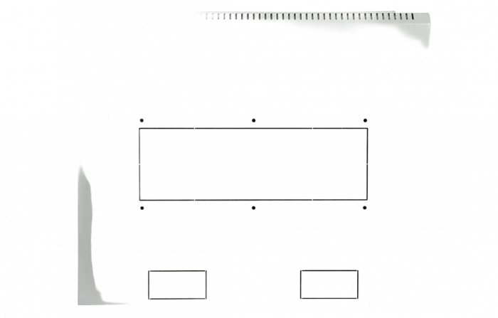 Шкаф телекоммуникационный настенный разборный со съемными боковыми стенками 19”,12U(600x450), ШТ-НСрМ-12U-600-450-С дверь стекло ССД