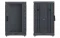 Шкаф телекоммуникационный напольный 19",18U(600x1000), ШТ-НП-М-18U-600-1000-С-Ч, передняя дверь стекло, черный ССД