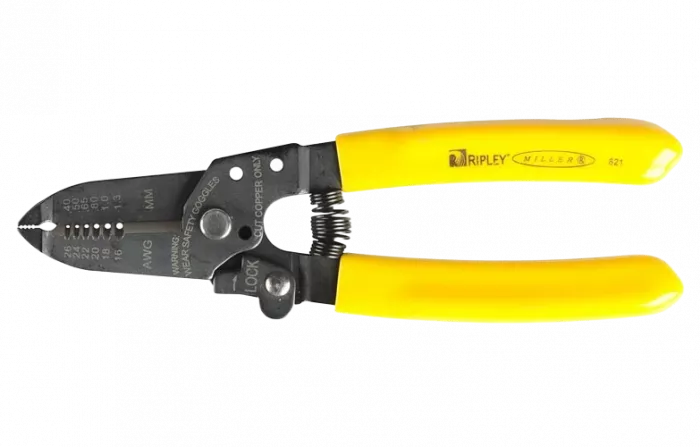 Стриппер Miller T-типа Multi-Wire 821 для снятия оболочек 0.4-1.3 мм (26-16 AWG)