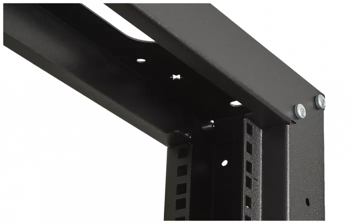 Стойка однорамная телекоммуникационная СТ-38U-1М-К-Ч черная (комплектная) ССД